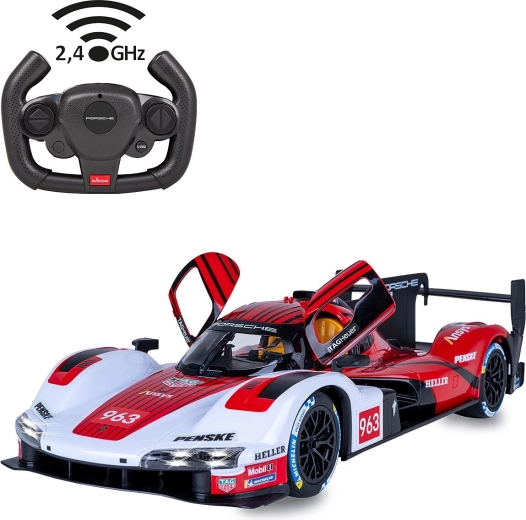 Coche RC Porsche 963 LMDh a escala 1:14 rojo