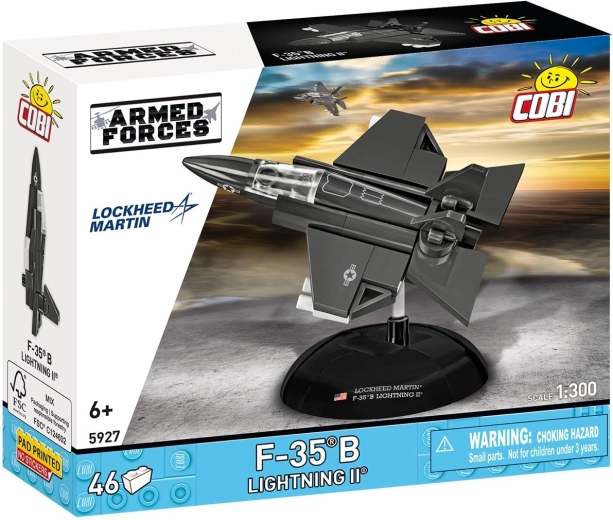 Cobi Armed Forces Lockheed Martin F-35B Lightning II 1:300 kit de construcción de 46 piezas