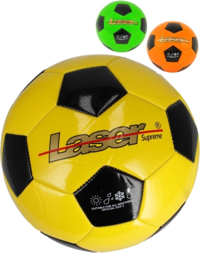Balón de fútbol neón Laser tamaño 5 - 1 pieza