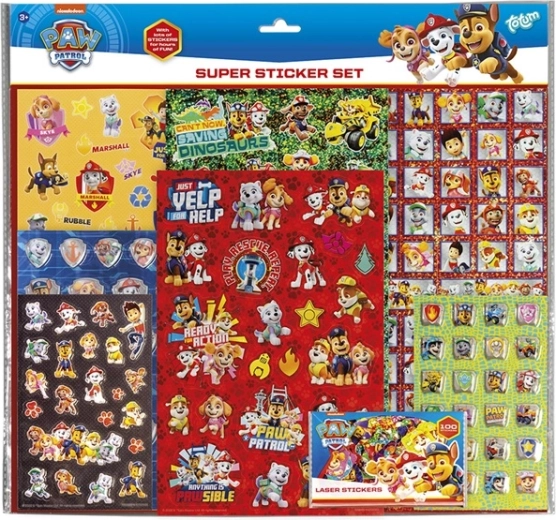 Set grande: 8 láminas y más de 300 pegatinas