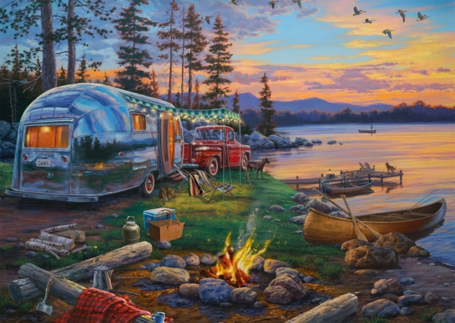 Puzzle Paraíso de campamento 1000 piezas