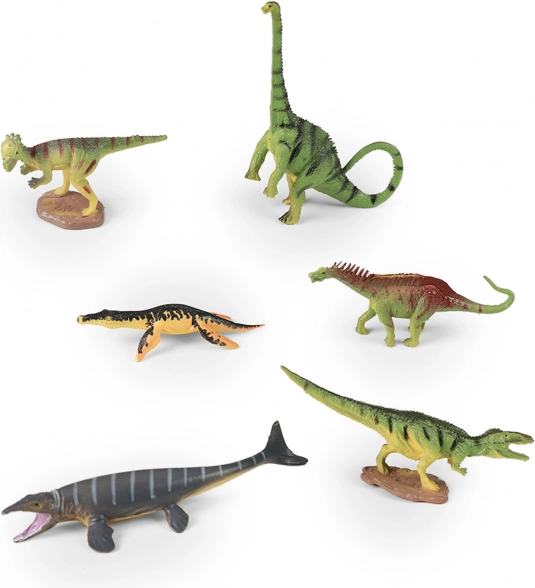 Set de dinosaurios 6 piezas en caja
