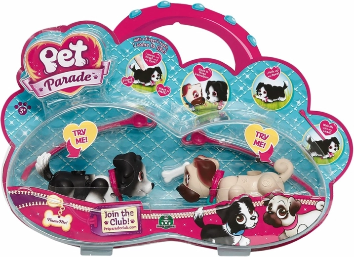 Pet Parade – set de dos perritos interactivos sin pilas