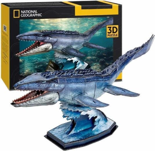 CubicFun puzzle 3D National Geographic: Mosasaurus, 76 piezas
