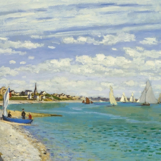 Curiosi puzzle cuadrado Q Art: Regata en Sainte‑Adresse, 66 piezas