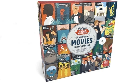 Puzle RIDLEY'S GAMES 50 películas que debes ver – 1000 piezas