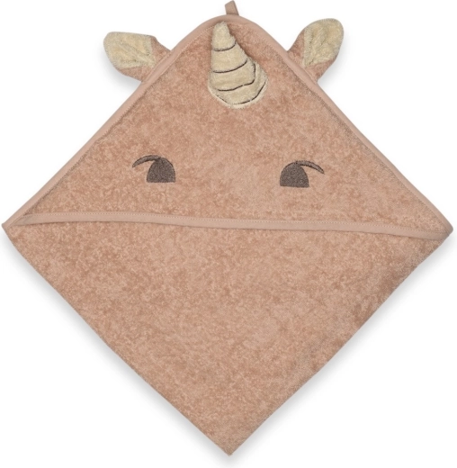 Nuuuroo Aki toalla con capucha para bebé rose unicorn