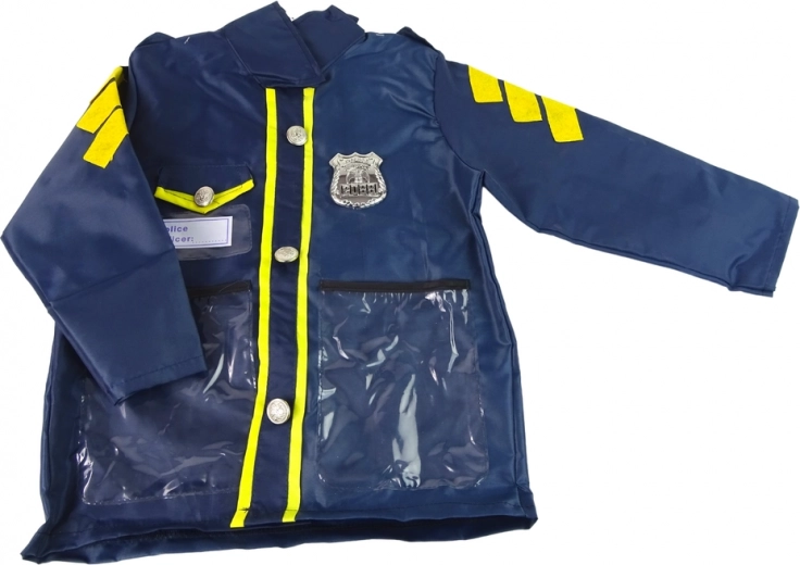 Chaqueta cómoda con la inscripción POLICE