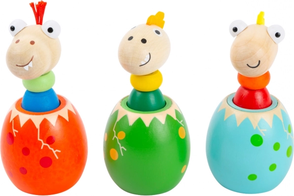 Huevo de dinosaurio con sonido Small Foot – juguete de madera para los más pequeños