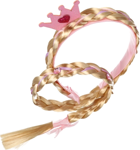 Trenza larga con cintas