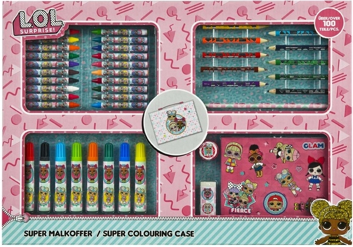 LOL Surprise super maletín de pintura: más de 100 piezas - 1 unidad