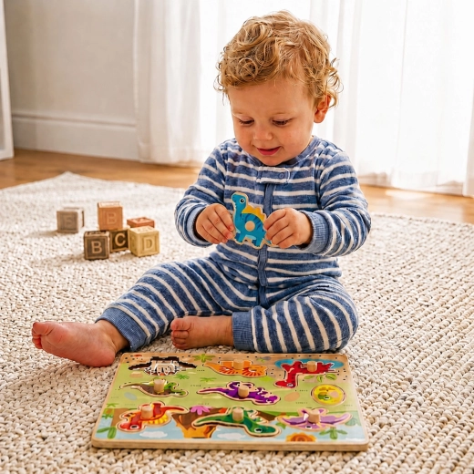 Encaje Montessori de formas paso a paso