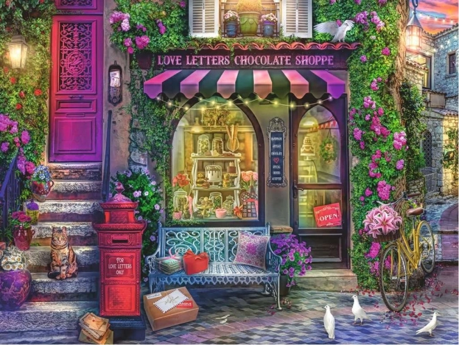 Puzzle Ravensburger Love Letters Chocolate Shop 1500 piezas