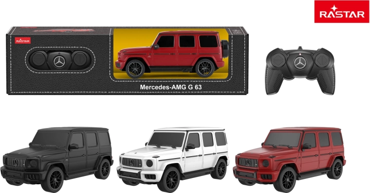 Coche RC Rastar Mercedes AMG G63 1:24 blanco