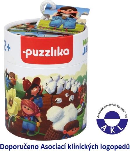 Puzzle secuencial Puzzlika Baby Fabricación de vaqueros, 15 piezas