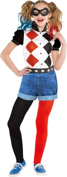 Disfraz infantil de Harley Quinn para edad 8-10 años