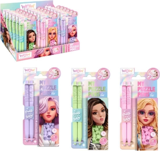 Set de 2 bolígrafos Puzzle WoW Generation
