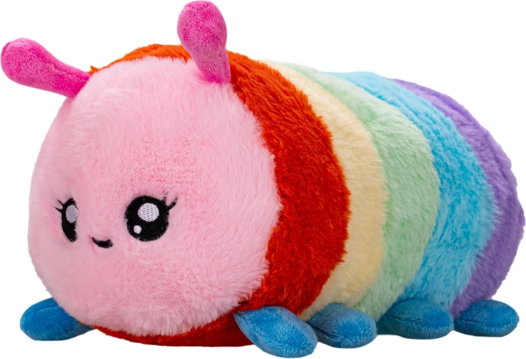 Ciempiés de peluche arcoíris 27 cm