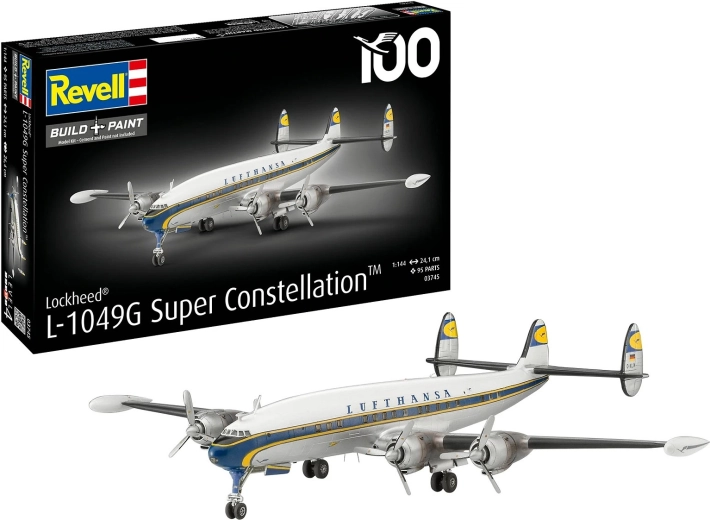 Maqueta de plástico Lockheed L-1049G Super Constellation Lufthansa 1:144