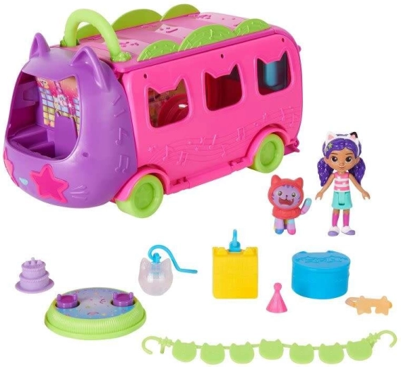 Autobús de fiesta abatible con escenario giratorio