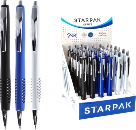 Bolígrafo retráctil para escuela y oficina, 0,7 mm (3 colores) - 1 pieza