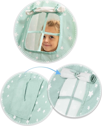 Ventana con persiana para luz y ventilación