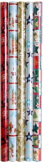 Papel de regalo navideño 5 m