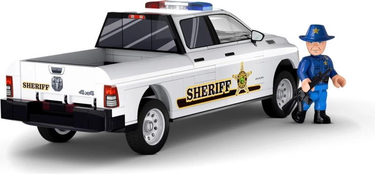 Figura de sheriff y accesorios policiales