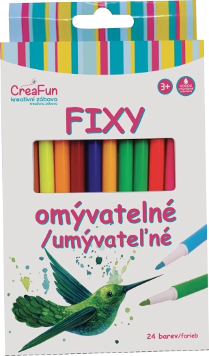 Rotuladores lavables CREAFUN 24 colores
