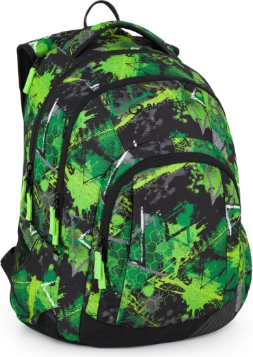 Mochila de estudiante Bagmaster Lincoln verde-negra