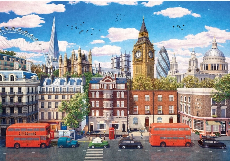 Puzzle GIBSONS Calles de Londres 500 piezas