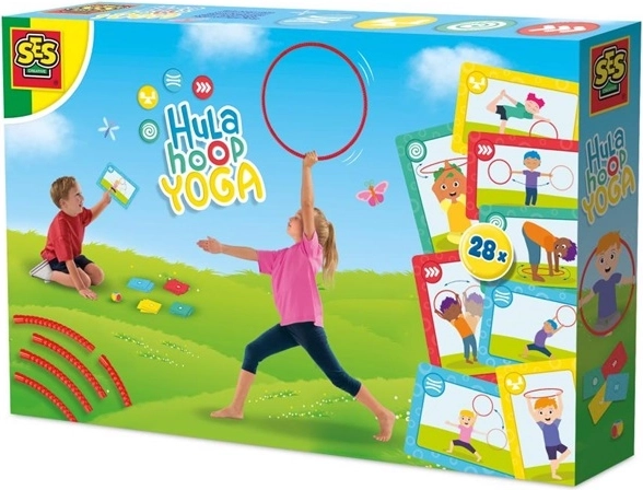 SES aro de hula hoop para yoga con cartas y dado