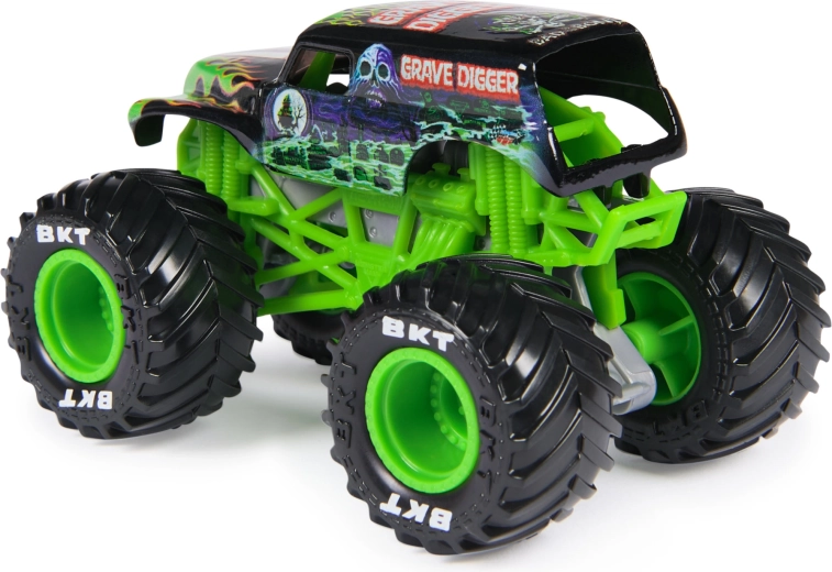 Carrocería metálica y aspecto auténtico del Grave Digger