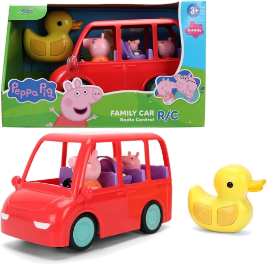 Coche familiar teledirigido de Peppa Pig, 17,5 cm