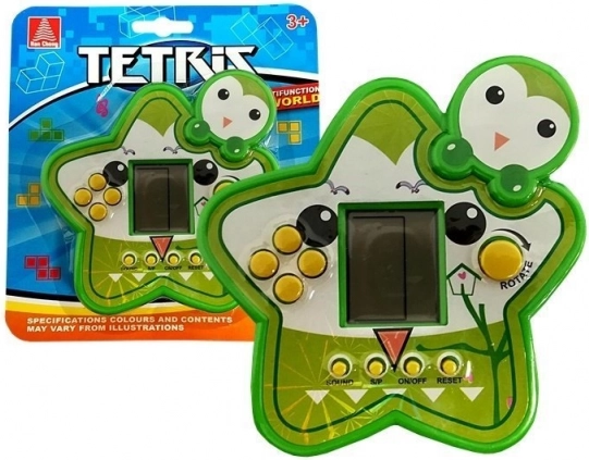 Juego electrónico Tetris estrella verde