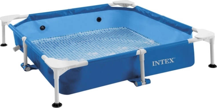 Piscina con estructura para perros 152 × 152 × 31 cm con válvula de desagüe