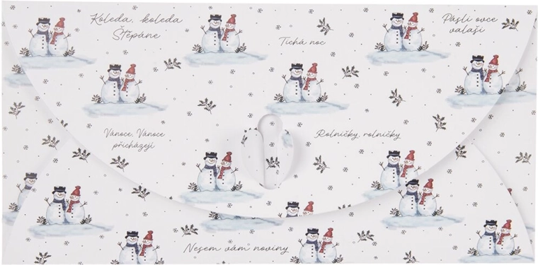 Sobre de papel Muñeco de nieve CZ - 1 unidad