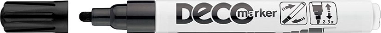 Rotulador decorativo de tinta lacada ICO Deco – Negro