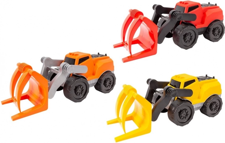 Tractor con garra de 28 cm – vehículo de construcción de rueda libre (mezcla de colores)