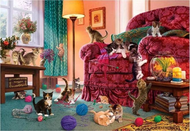 Puzzle ANATOLIAN gatitos traviesos – 500 piezas