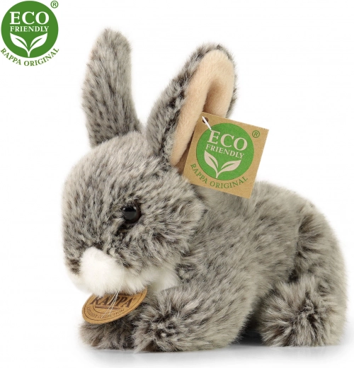 Conejo de peluche gris oscuro tumbado 17 cm ECO friendly