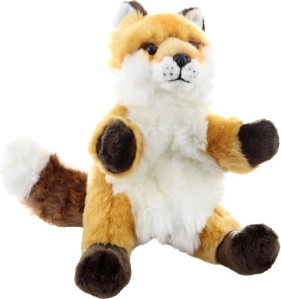 Zorro de peluche – marioneta de mano eco friendly 30 cm
