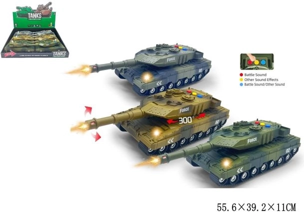 Tanque con efectos luminosos y sonoros - 1 unidad