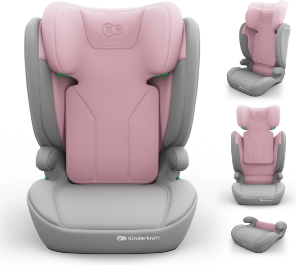 Silla de coche Kinderkraft i-spark 2 plus i-size 100–150 cm pink