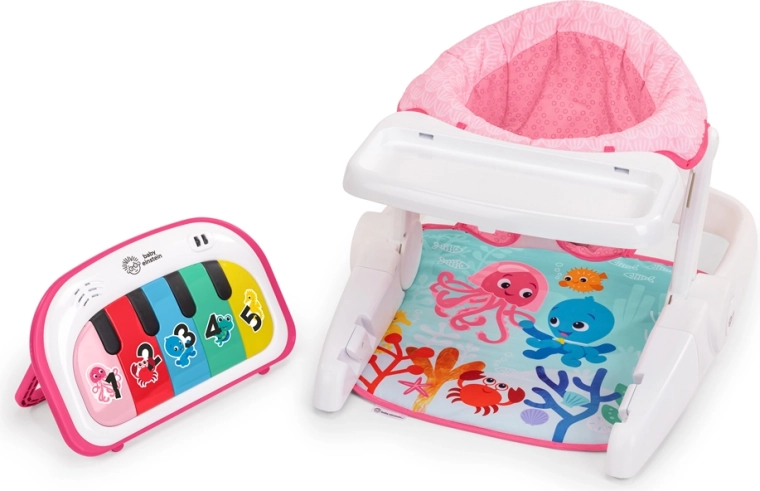 Asiento interactivo Baby Einstein 4 en 1 Tappin' Tunes Learn-to-Sit rosa