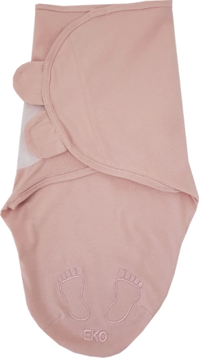 Arrullo de algodón EKO tipo “caracol” powder pink para niños de 3–6 kg