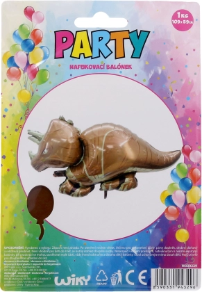Globo hinchable con forma de dinosaurio