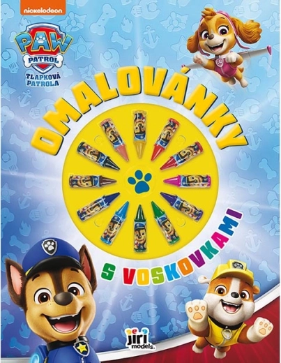 Libro para colorear con ceras Patrulla Canina