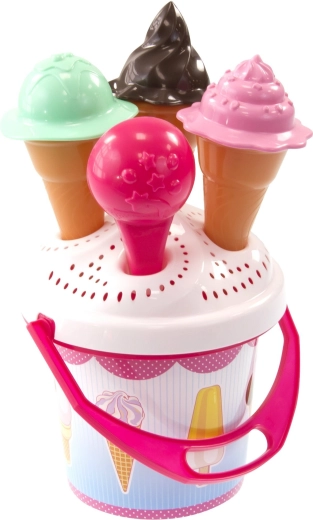 Cubo de arena con helados Mochtoys