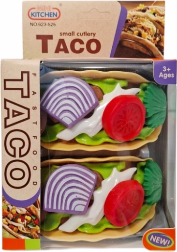 Set de cocina de tacos de plástico para niños